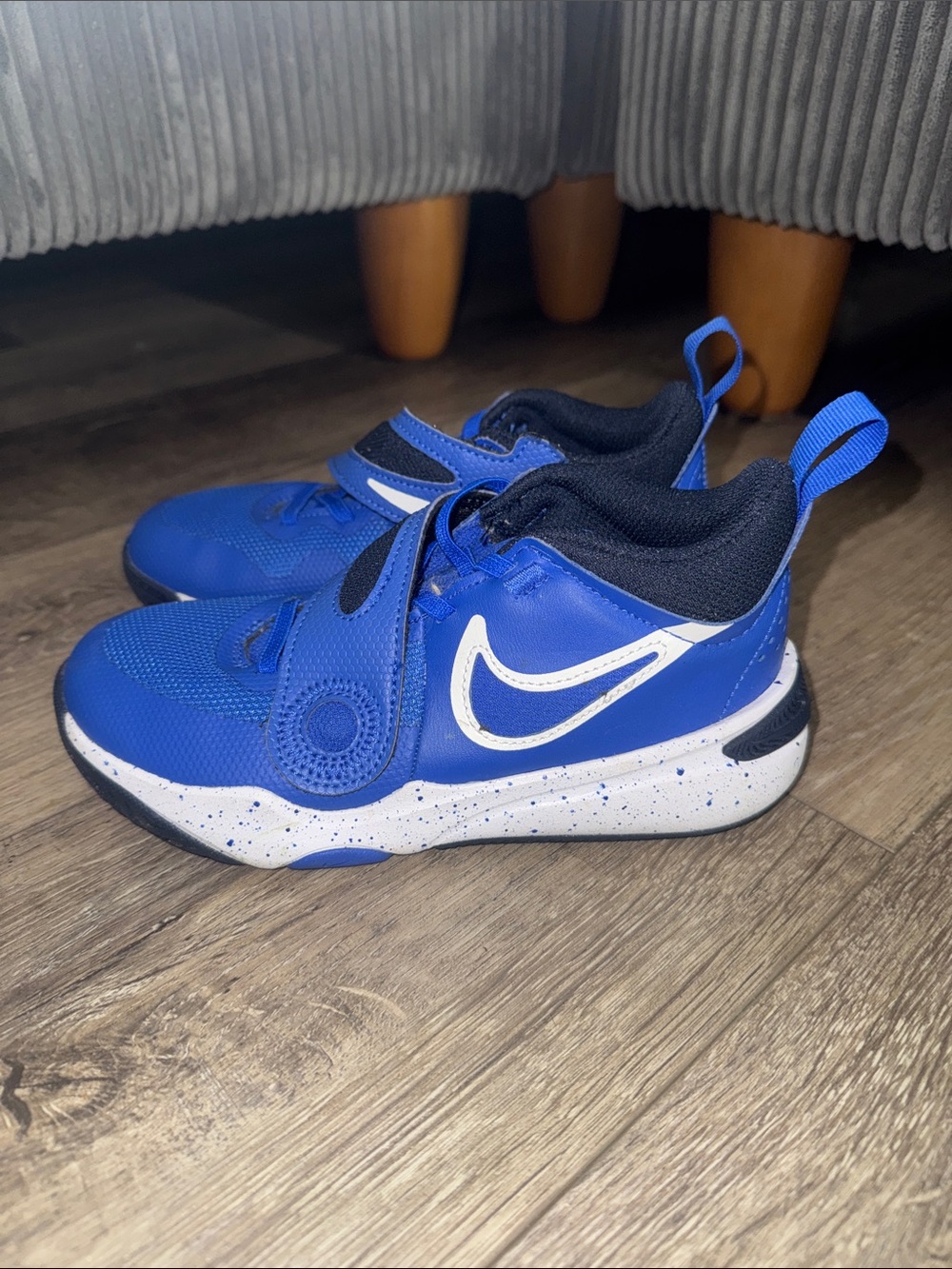 Nike Kids Blue and White Athletic Sneakers